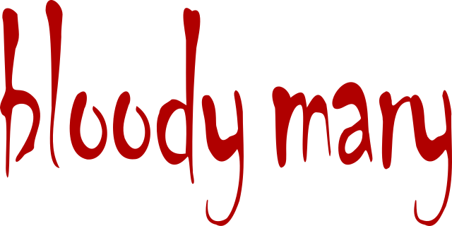 The Bloody Mary logo is created