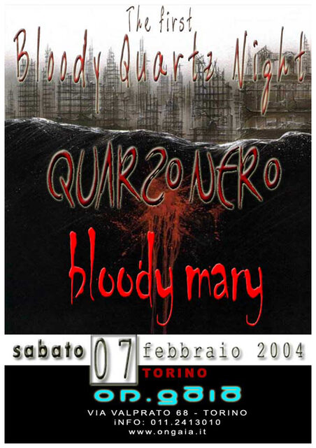Flyer — Bloody Quartz Night