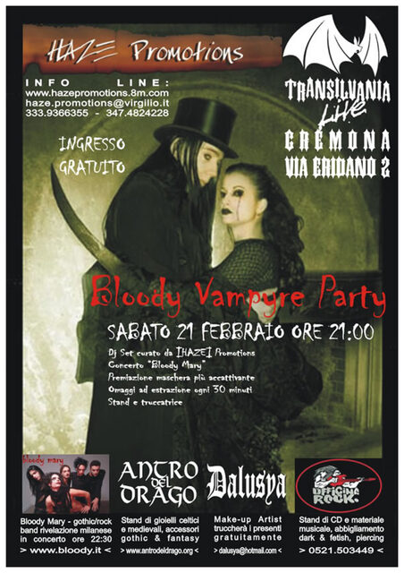 Flyer — Bloody Vampyre Party