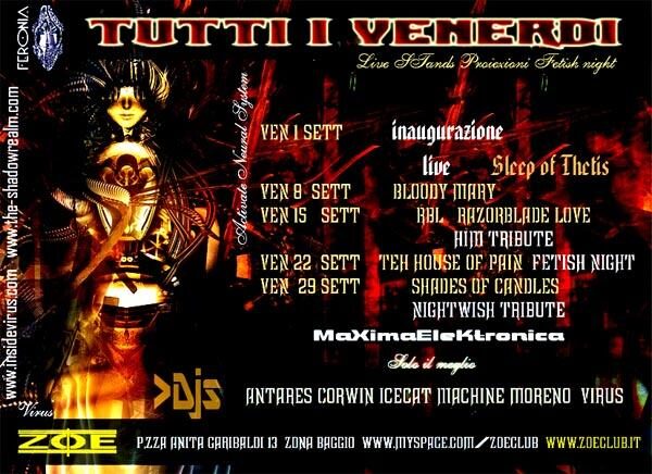 Flyer — The Shadow Realm Night