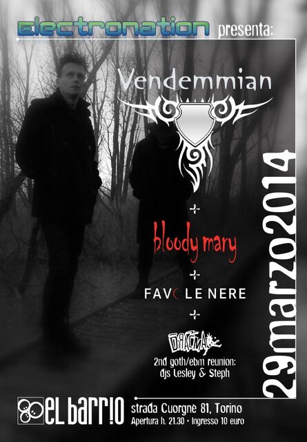 Flyer — Dracma Club 2nd Goth/EBM Reunion