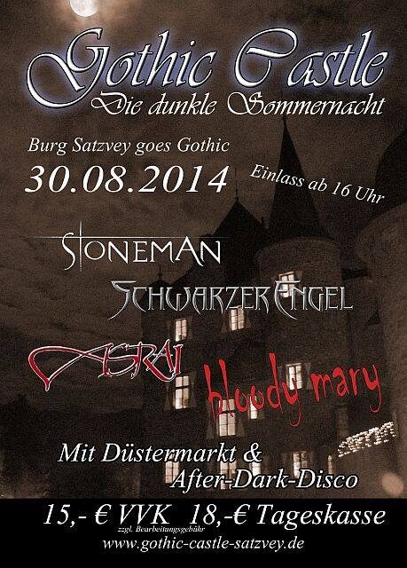 Flyer — Gothic Castle – Die dunkle Sommernacht